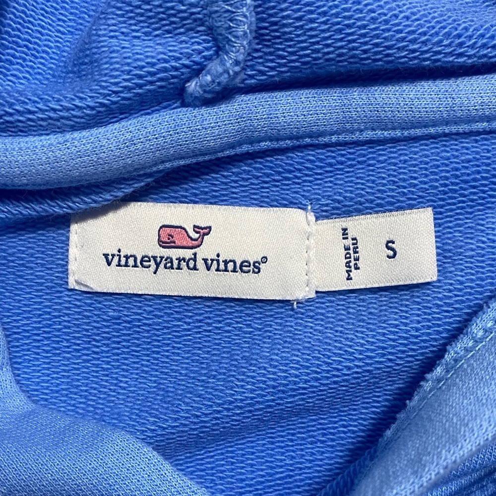 Vineyard Vines Light Blue Tie-Dye Hoodie Size S 100% Cotton - Picture 15 of 16